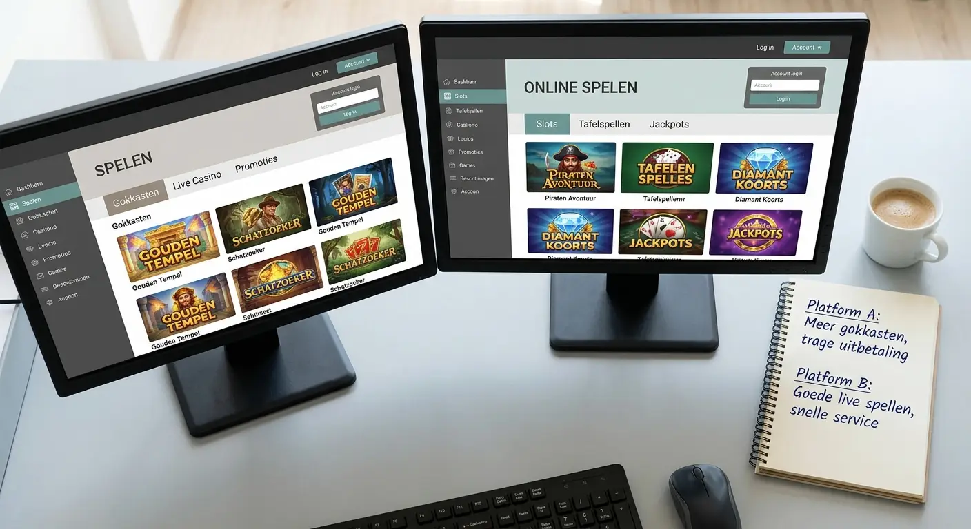 Vergelijking online casino's zonder Cruks Nederland